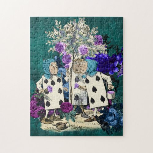 Alice in Wonderland Characters the Playing Cards  Jigsaw Puzzle