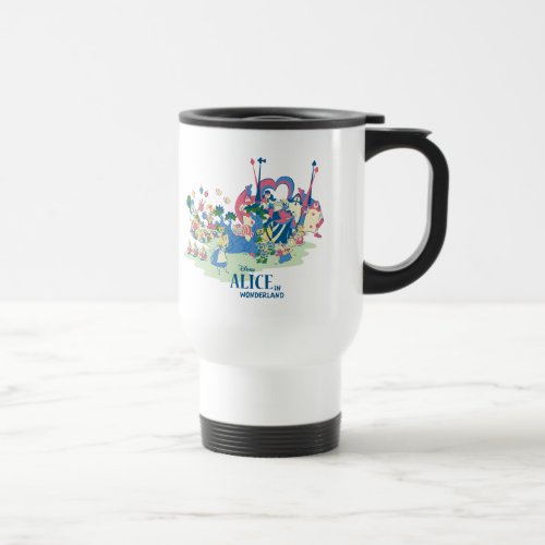 Alice in Wonderland Characters Travel Mug