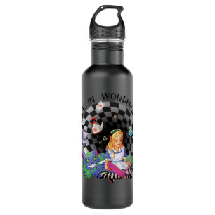 Alice In Wonderland - Chased the White Rabbit Stainless Steel Water Bottle