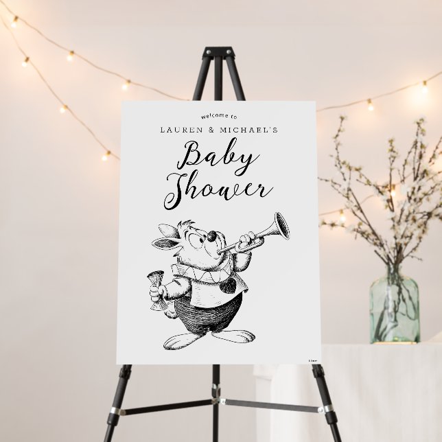 Alice in Wonderland - Cheshire Cat Baby Shower  Foam Board (In Situ (Stand))