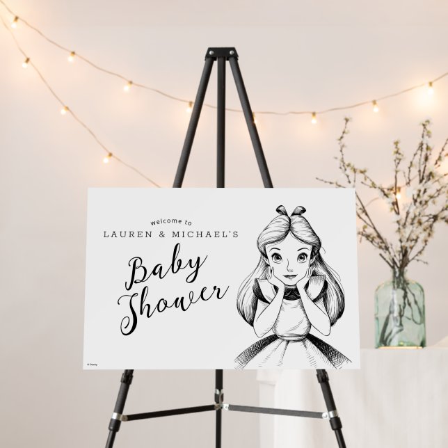 Alice in Wonderland - Cheshire Cat Baby Shower  Foam Board (In Situ (Stand))