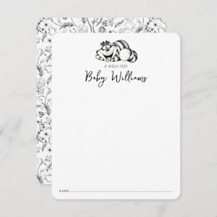 Alice in Wonderland - Cheshire Cat Baby Shower Note Card