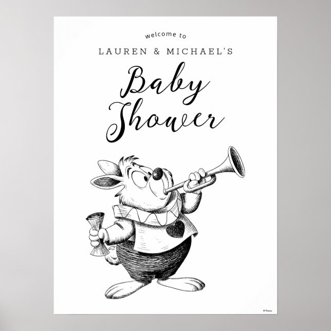 Alice in Wonderland - Cheshire Cat Baby Shower  Poster (Front)