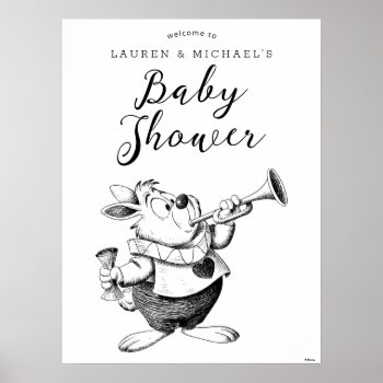 Alice In Wonderland - Cheshire Cat Baby Shower  Poster by aliceinwonderland at Zazzle