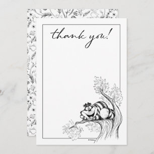 Alice in Wonderland - Cheshire Cat Baby Shower Thank You Card