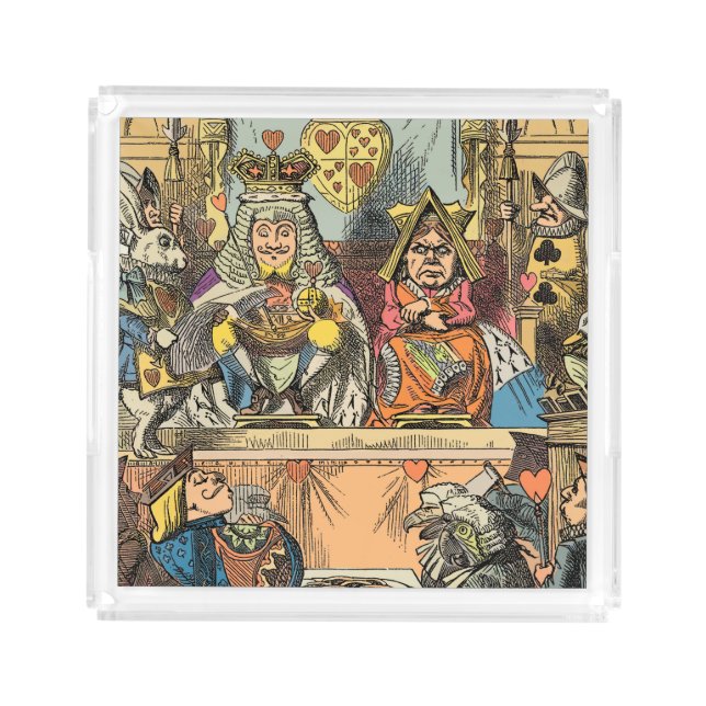 Alice in Wonderland Cheshire Cat Characters Acrylic Tray (Front)