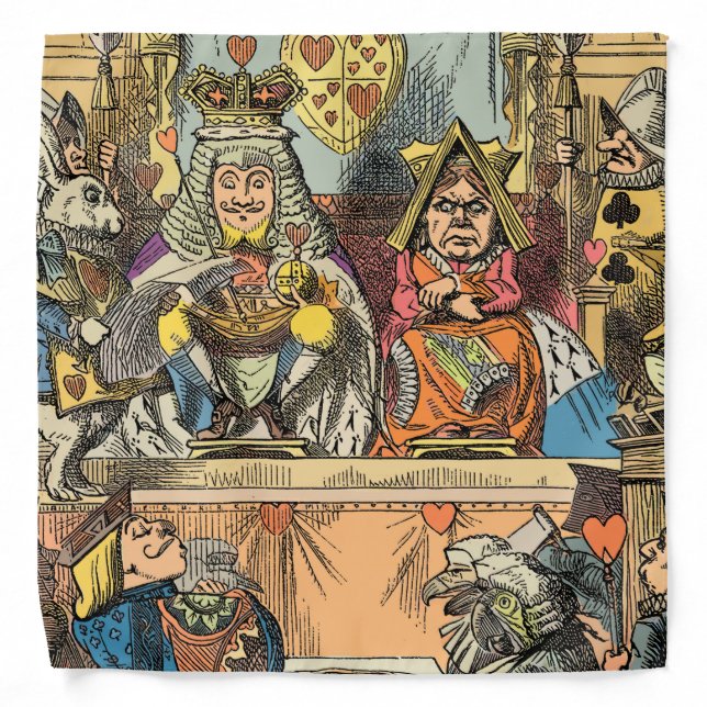 Alice in Wonderland Cheshire Cat Characters Bandana (Front)