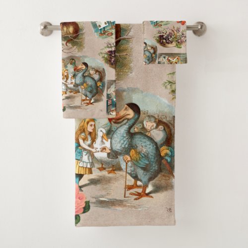 Alice in Wonderland Cheshire Cat Characters Bath Towel Set