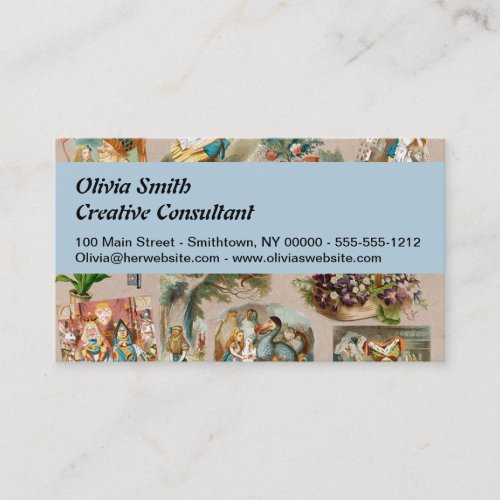 Alice in Wonderland Cheshire Cat Characters Business Card