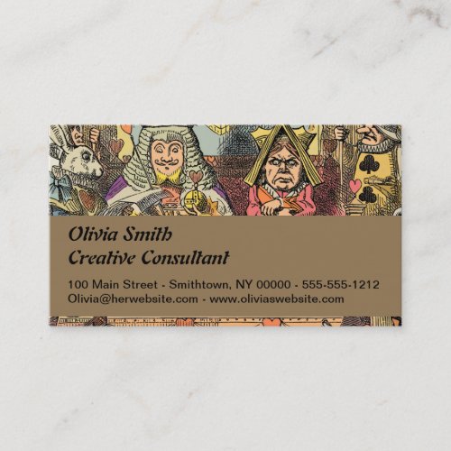 Alice in Wonderland Cheshire Cat Characters Business Card