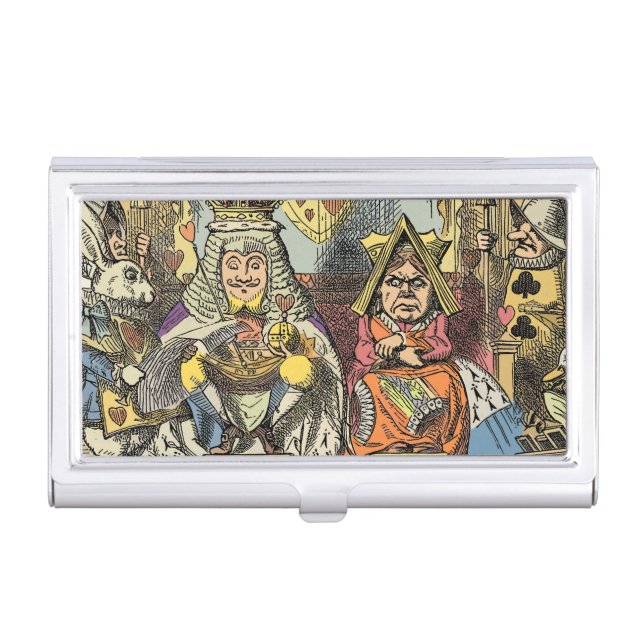 Alice in Wonderland Cheshire Cat Characters Business Card Case (Front)