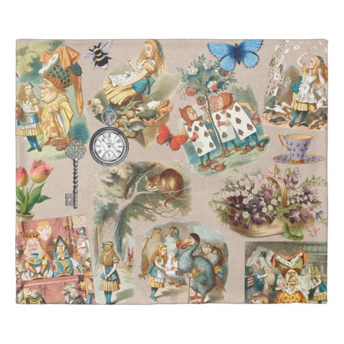 Alice in Wonderland Cheshire Cat Characters Duvet Cover