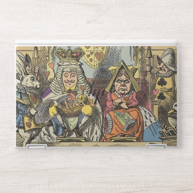 Alice in Wonderland Cheshire Cat Characters HP Laptop Skin (Front)
