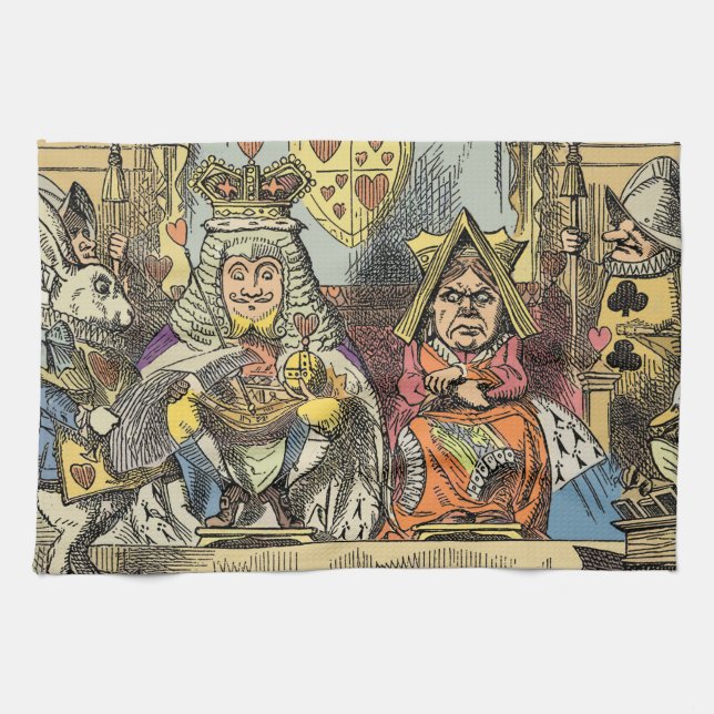 Alice in Wonderland Cheshire Cat Characters Kitchen Towel (Horizontal)