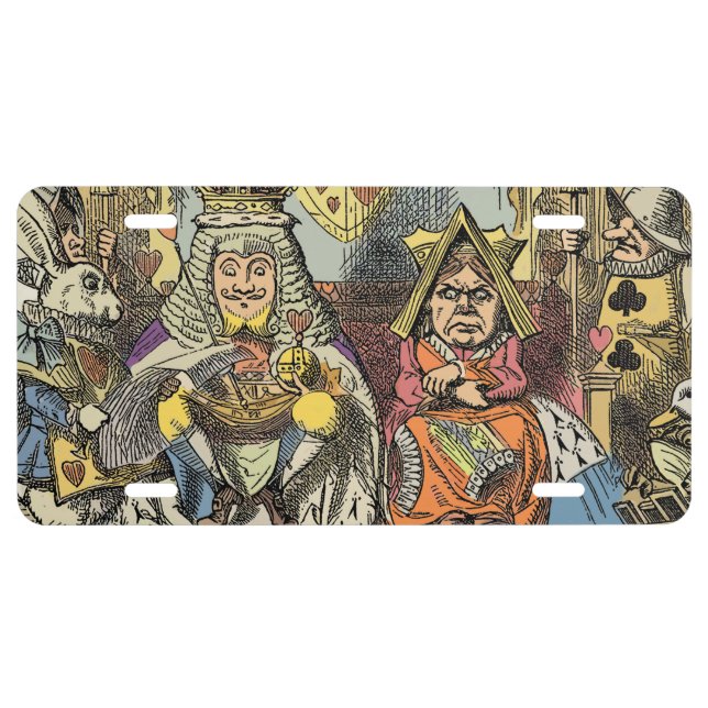 Alice in Wonderland Cheshire Cat Characters License Plate (Front)