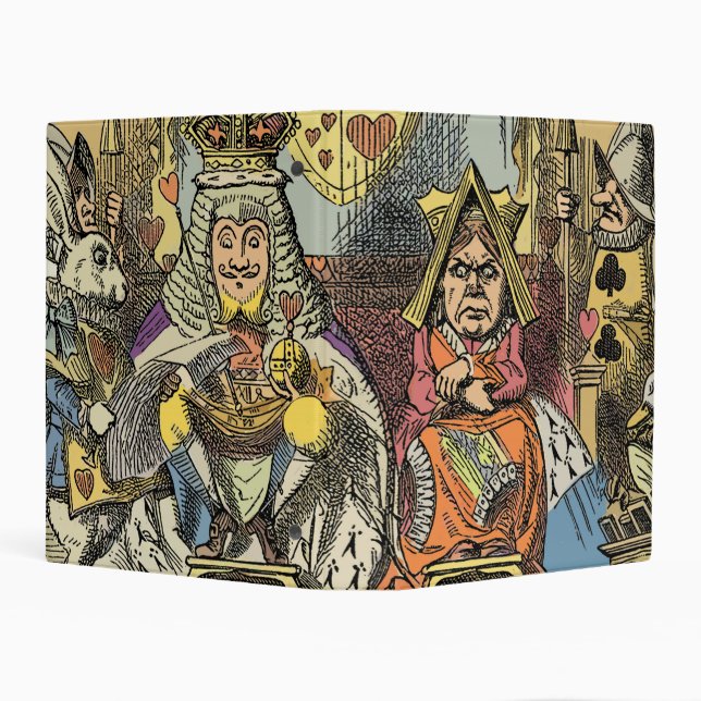 Alice in Wonderland Cheshire Cat Characters Mini Binder (Background)