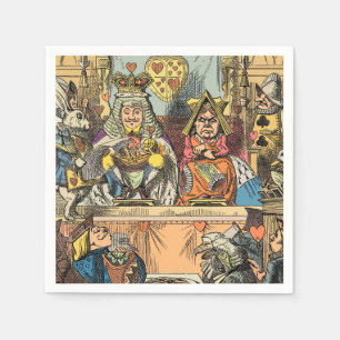 Alice in Wonderland Cheshire Cat Characters Napkins