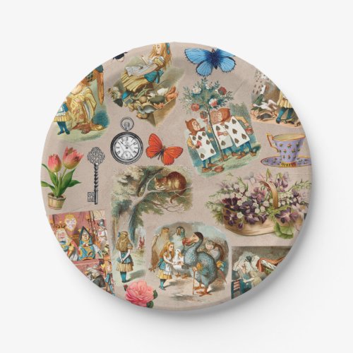 Alice in Wonderland Cheshire Cat Characters Paper Plates