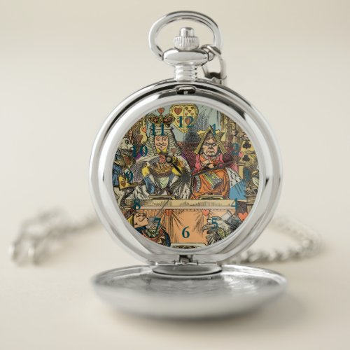 Alice in Wonderland Cheshire Cat Characters Pocket Watch