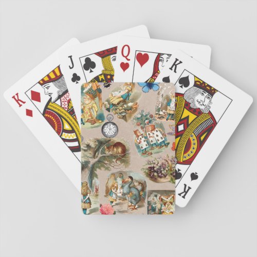 Alice in Wonderland Cheshire Cat Characters Poker Cards