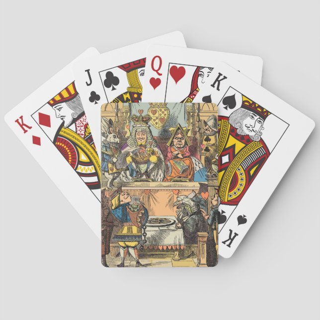 Alice in Wonderland Cheshire Cat Characters Poker Cards (Back)