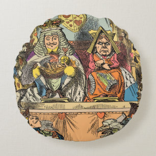 Alice in Wonderland Cheshire Cat Characters Round Pillow