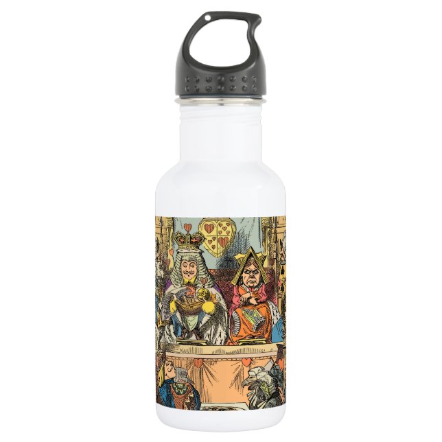 Alice in Wonderland Cheshire Cat Characters Stainless Steel Water Bottle (Front)