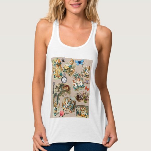 Alice in Wonderland Cheshire Cat Characters Tank Top