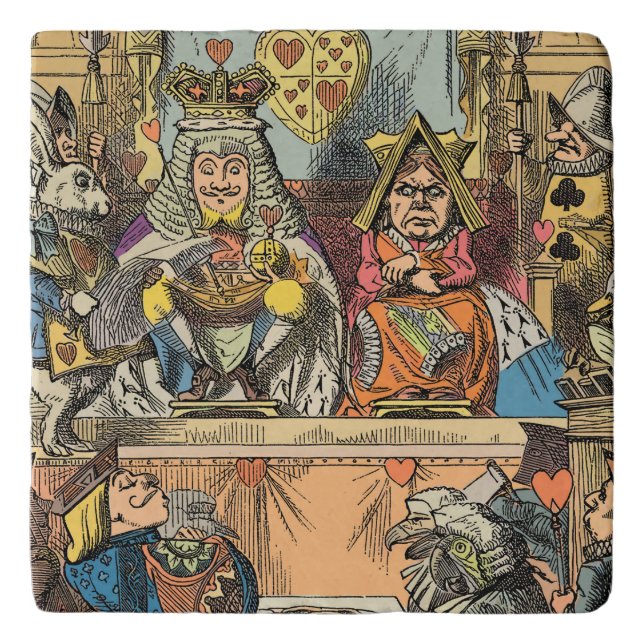 Alice in Wonderland Cheshire Cat Characters Trivet (Front)