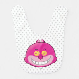Alice in Wonderland Cheshire Cat Emoji Baby Bib