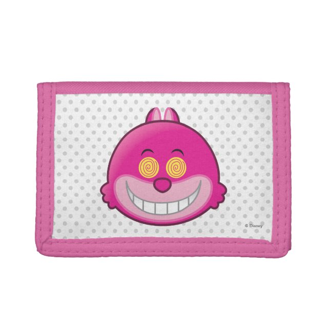 Alice in Wonderland | Cheshire Cat Emoji Trifold Wallet (Front)