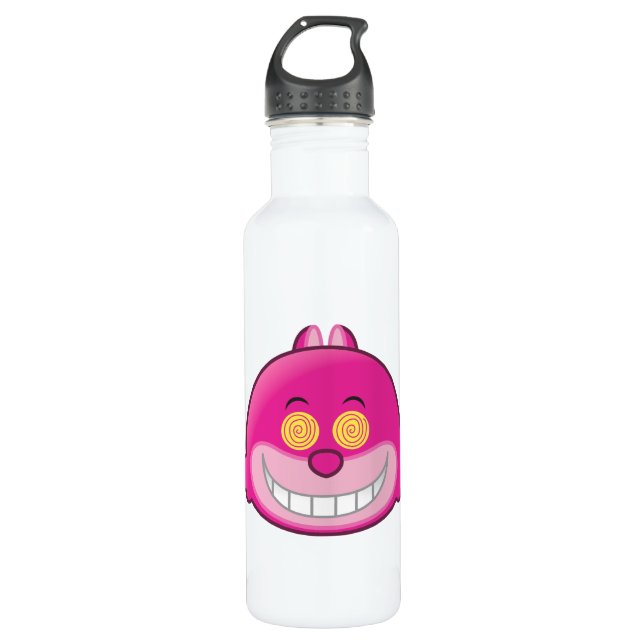 Alice in Wonderland | Cheshire Cat Emoji Water Bottle (Front)