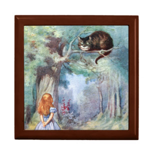 Alice in Wonderland Cheshire Cat Gift Box Tenniel