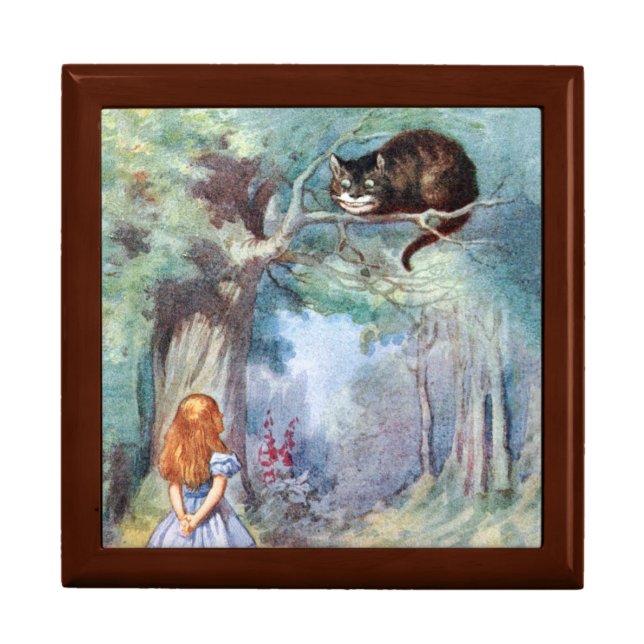 Alice in Wonderland Cheshire Cat Gift Box Tenniel (Front)