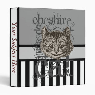 Alice In Wonderland Cheshire Cat Grunge Binder