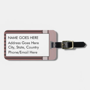 Alice In Wonderland Cheshire Cat Grunge (Pink) Luggage Tag