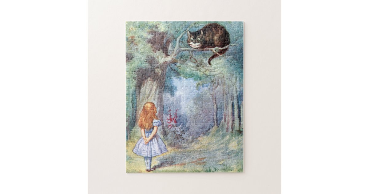 Alice In Wonderland Cheshire Cat Jigsaw Puzzle Zazzle Com