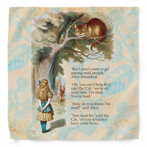 Alice in Wonderland Cheshire Cat Mad Bandana