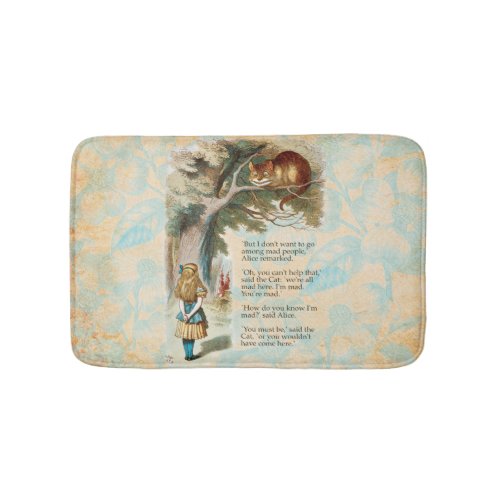 Alice in Wonderland Cheshire Cat Mad Bath Mat