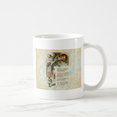 Alice in Wonderland Cheshire Cat Mad Coffee Mug