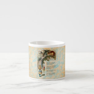 Alice in Wonderland Cheshire Cat Mad  Espresso Cup