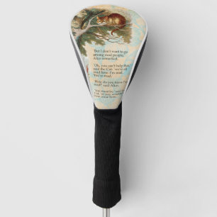 Alice in Wonderland Cheshire Cat Mad  Golf Head Cover