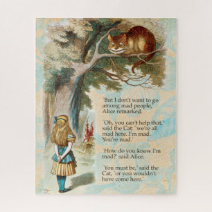 Alice in Wonderland Cheshire Cat Mad Jigsaw Puzzle