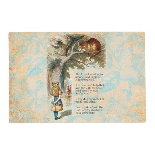 Alice in Wonderland Cheshire Cat Mad Placemat