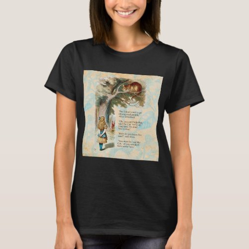 Alice in Wonderland Cheshire Cat Mad T_Shirt