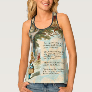 Alice in Wonderland Cheshire Cat Mad Tank Top