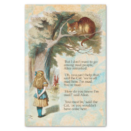 Alice in Wonderland Cheshire Cat Mad Tissue Paper