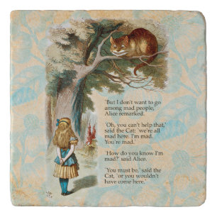 Alice in Wonderland Cheshire Cat Mad  Trivet