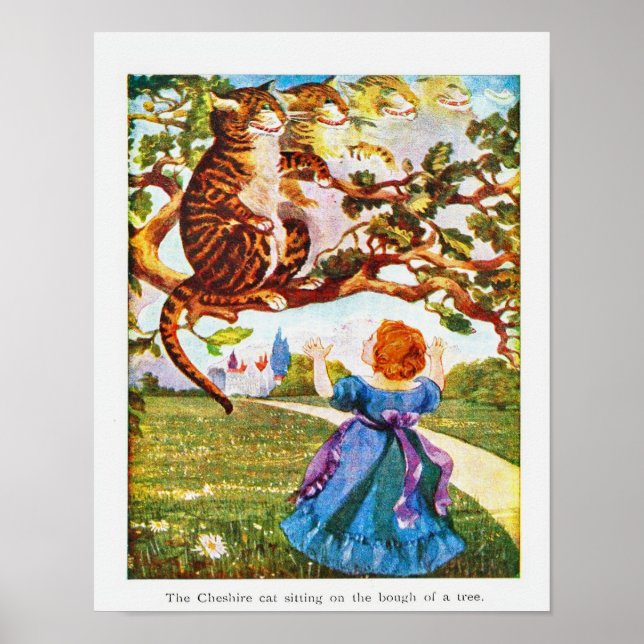 Alice in Wonderland Cheshire Cat Poster (Front)