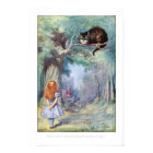 Alice in Wonderland Cheshire Cat Print Poster